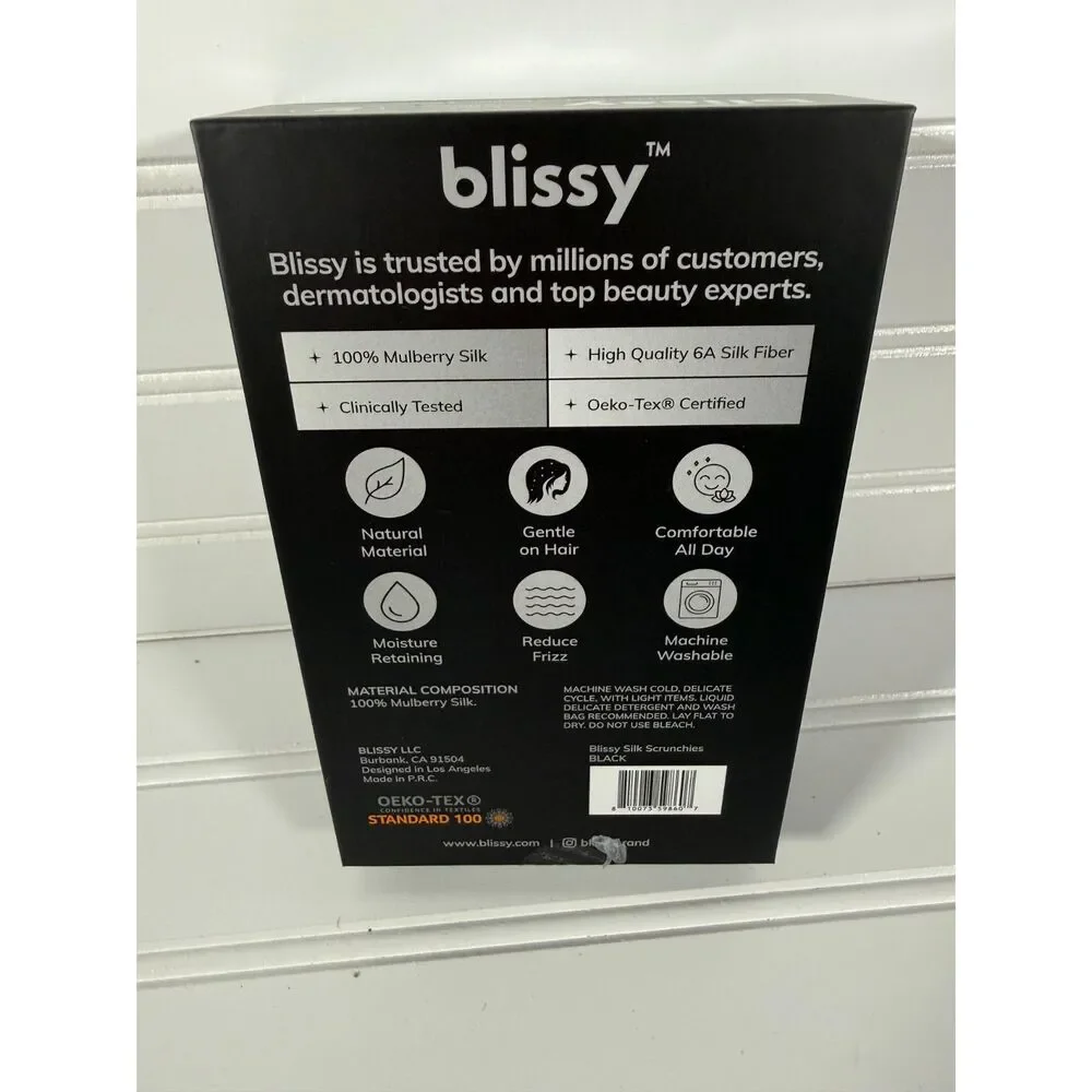 New Blissy Silk Scrunchies
